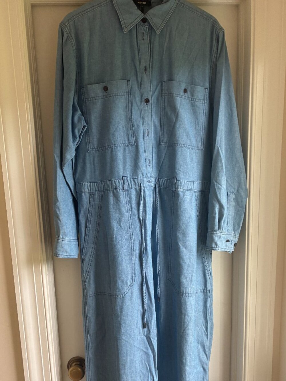 Me and Em Relaxed Denim Jumpsuit (Worn Once)
